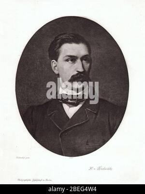 Heinrich von Treitschke 1862. Stock Photo