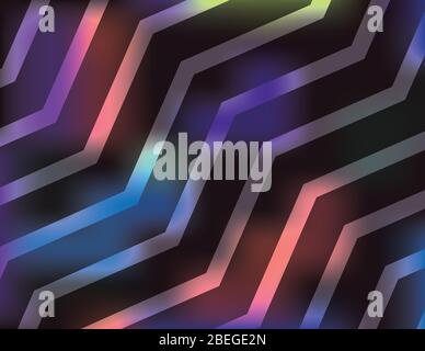 An abstract colorful chevron pattern of shapes background illustration. Vector EPS 10 available. Stock Vector
