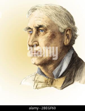 Thomas Edison, American Inventor Stock Photo