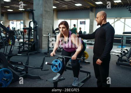 Strong young man in sportive clothes doing exercises with heavy weights in  the gym 15255362 Stock Photo at Vecteezy