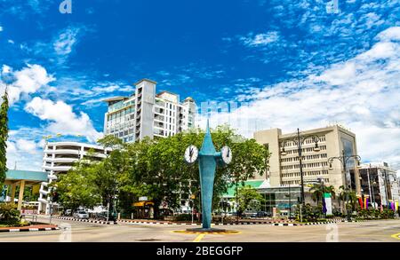 Memorial Clock in Bandar Seri Begawan, Brunei Stock Photo