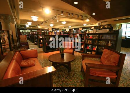 Los Angeles, AUG 12, 2009 - Interior view of book store of the California Institute of Technology