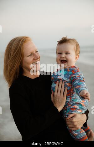 Boy at the beach Stock Photo - Alamy