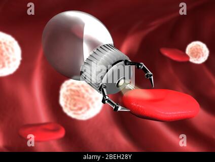 Nanotechnology, Illustration Stock Photo