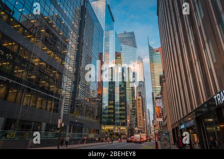 TORONTO, ONTARIO / CANADA - SEPTEMBER 20 2019: Toronto downtown. Evening Stock Photo