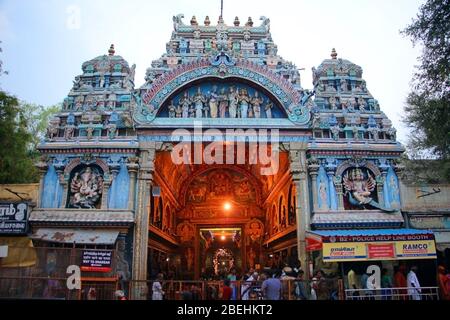 Rameswaram is a town on Pamban Island, in the southeast Indian state of Tamil Nadu. It’s known for Ramanathaswamy Temple, Stock Photo