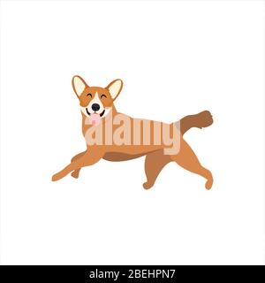 Funny dog clip art illustration with cartoon style Stock Vector
