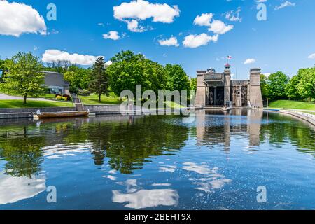 Peterborough Lift Lock National Historic Site Peterborough Ontario Canada Stock Photo