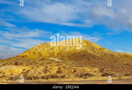 Red Rock Landscape, Southwest USA clouds over New Mexico Stock Photo