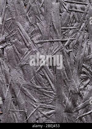 Background of pressed and painted in gray-silver wood sawdust. Stock Photo
