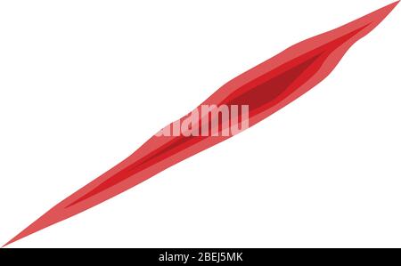 Scalpel suture icon, isometric style Stock Vector