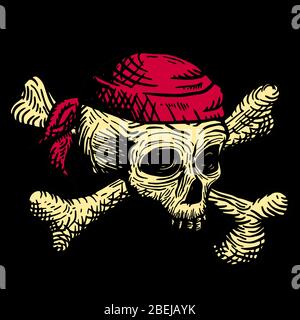 Pirates Of The Caribbean Skull Crossbones White Pinstripe Baseball