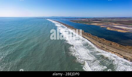 Beautiful coastline near to Pomorie, Bulgaria Stock Photo