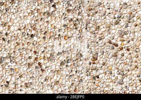 close-up of gravel tile, structured for outdoor flooring Stock Photo