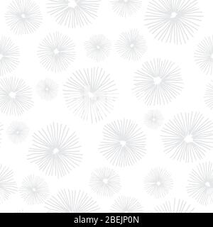 Abstract flower seamless pattern. Hand drawn vector illustration pattern. For fashion, textile, web, print, surface design Stock Vector