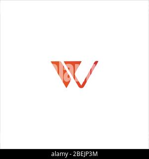 Initial letter wp logo or pw logo vector design templates Stock Vector