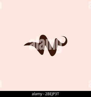 Initial letter wp logo or pw logo vector design templates Stock Vector