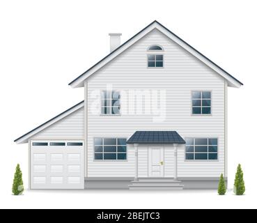 House isolated on white background Stock Vector