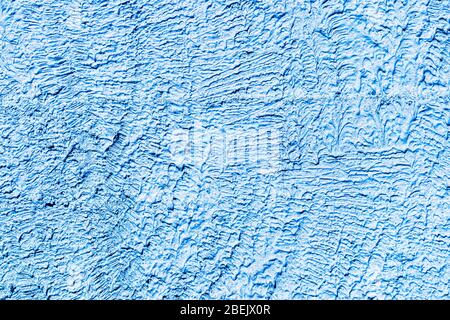 Texture of blue concrete or plastered wall. Abstract background for design with copy space for text. Stock Photo