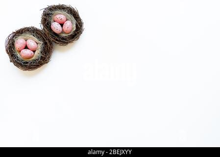 Two pink Nests Stock Photo