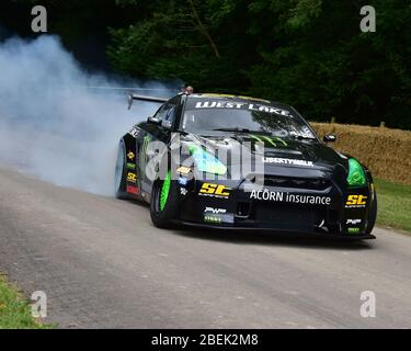 Steve Biagioni, Baggsy, Nissan GT-R, Goodwood Festival of Speed, 2017, Peaks of Performance, Motorsports Game Changers,  automobiles, cars, entertainm Stock Photo