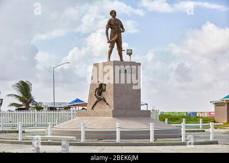 1823 Demerara Slave Rebellion Monument Tour of Georgetown, Guyana Stock ...