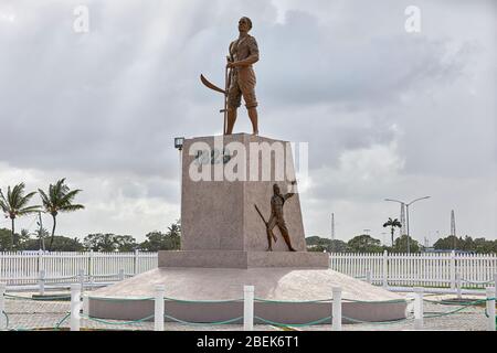 1823 Demerara Slave Rebellion Monument Tour of Georgetown, Guyana Stock ...