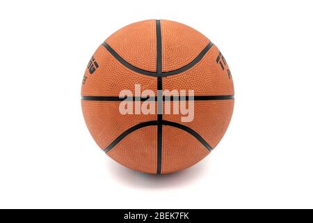Basketball cut out isolated on white background Stock Photo