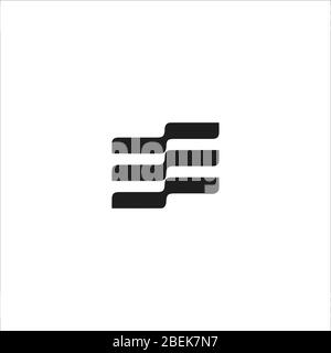 Initial letter ee logo or e logo vector design template Stock Vector