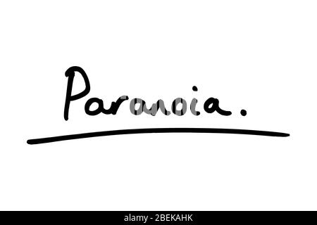 Schizophrenia handwritten on a white background Stock Photo - Alamy