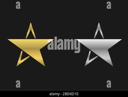 Star symbol icons Stock Vector