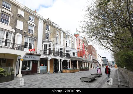 Brighton, UK. 14th Apr, 2020. The streets and roads remain very quiet on Day 30 of the Lockdown in the United Kingdom. Credit: James Boardman/Alamy Live News Stock Photo