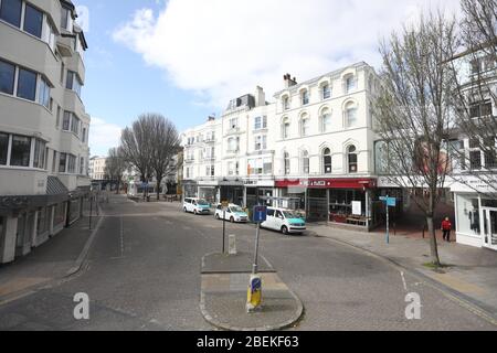 Brighton, UK. 14th Apr, 2020. The streets and roads remain very quiet on Day 30 of the Lockdown in the United Kingdom. Credit: James Boardman/Alamy Live News Stock Photo