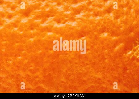 Orange fruit skin or peel texture. Close up macro view Stock Photo
