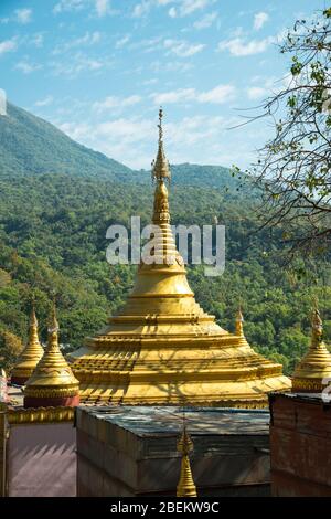Mount Popa, Mandalay Division, Myanmar, Asia Stock Photo
