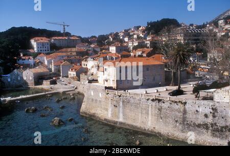 1994 Dubrovnik, Croatia - the town pictured during a lull in bombings by the Serbian military Stock Photo