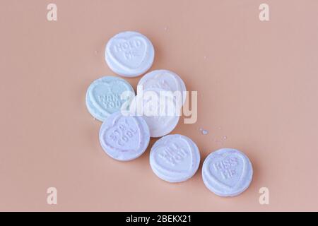 Love Heart sweets Stock Photo