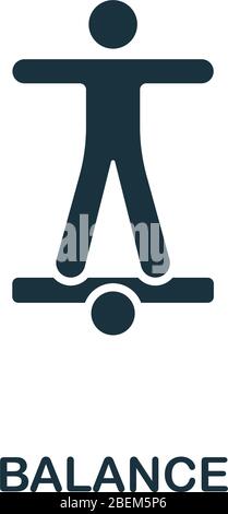 financial imbalance icon, black vector sign with editable strokes ...
