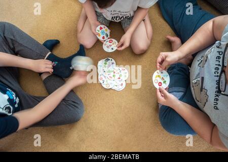 Dobble card game Stock Photo - Alamy