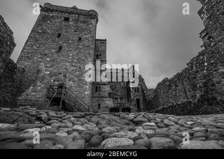 Castle Campbell in the scottish midlands. Stock Photo