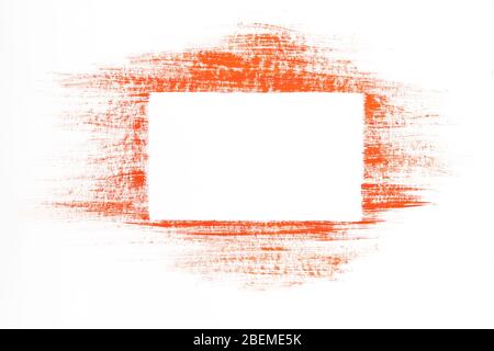 Rectangle shape for text isolated on white background Stock Photo