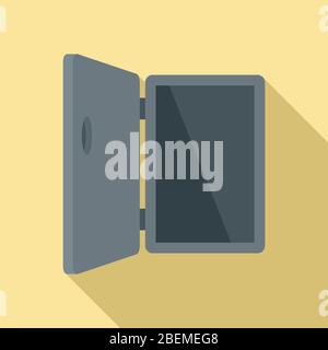 Strategy door icon. Flat illustration of strategy door vector icon for web design Stock Vector