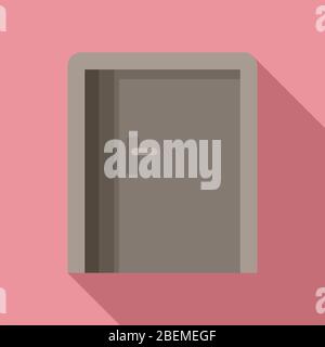 Emergency exit icon. Flat illustration of emergency exit vector icon for web design Stock Vector