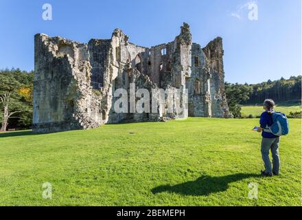 Old Wardour Castle, Wiltshire, England, UK Stock Photo