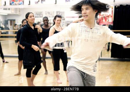 Charles 'Chucky' Klapow pictured teaching a dance class at  the Philadelphia School Of The Performing Arts in Philadelphia, Pennsylvania on February 17, 2009. Credit: Scott Weiner/MediaPunch Stock Photo