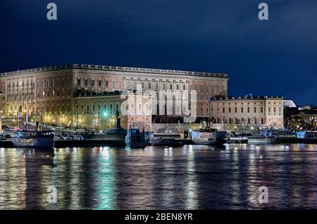 Stockholm Castle is also referred to as the Royal Palace and is the Swedish King's resident. Stock Photo