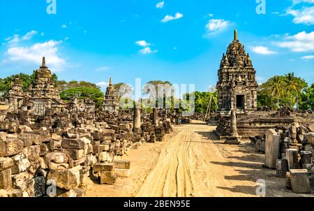 Sewu Temple at Prambanan in Central Java, Indonesia Stock Photo