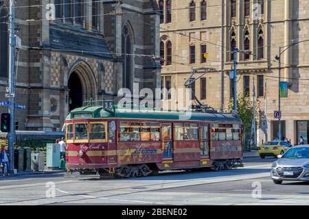 Melbourne City Circle Tram Stock Photo