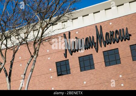 A logo sign outside of a Neiman Marcus retail store location in Tysons,  Virginia on April 2, 2020 Stock Photo - Alamy