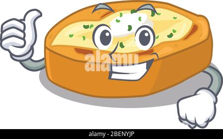 Baked potatoes cartoon character design making OK gesture Stock Vector